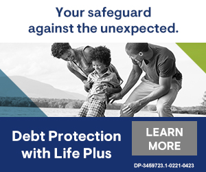 Debt Protection with Life Plus banner.